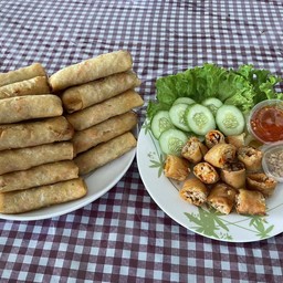 ปอเปี๊ยะไส้เผือก กัดคำแรกหอมอร่อยติดใจ ต้องลอง!!