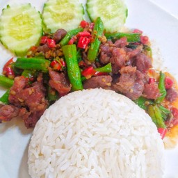 ข้าวกระเพราะเนื้อ