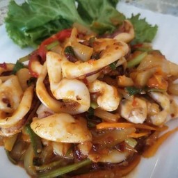 ผัดพริกเผาราดข้าว