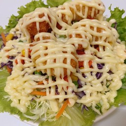 สลัดกุ้งกรอบ