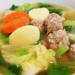 ต้มจืดผักกาดขาวเต้าหู้หมูสับ