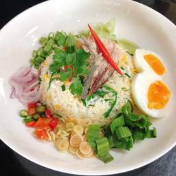 Fried Rice With Mackerel And Acacia