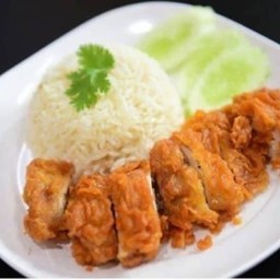 ข้าวหน้าไก่กรอบ