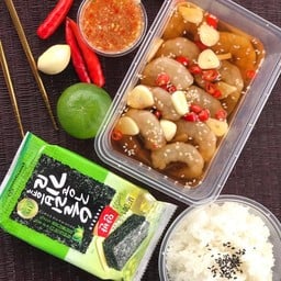 Set กุ้งดองซีอิ๊วเกาหลีXสาหร่ายเกาหลีXข้าวญี่ปุ่นXน้ำจิ้มซีฟู้ด