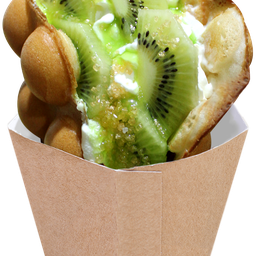 วาฟเฟิลฮ่องกง  หน้ากีวี่