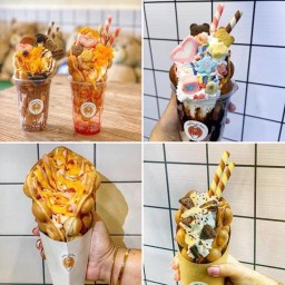 วาฟเฟิลฮ่องกงไส้ทะลัก Waffle de Bear by พี่ต๋า หนองจอก