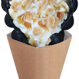 วาฟเฟิลฮองกงครีมโคลน อัลมอนคาราเมล