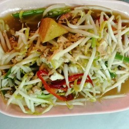 ถั่วงอกเต้าหู้หมูสับ