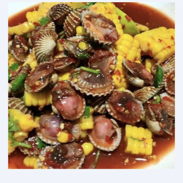 ตำข้าวโพดหอยแครง