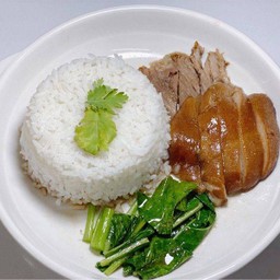 Pork Leg Rice, Meat + Skin