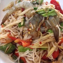 ตำซั่วกุ้งสด