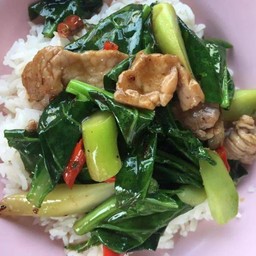 Stir-Fried Kale (With Rice)