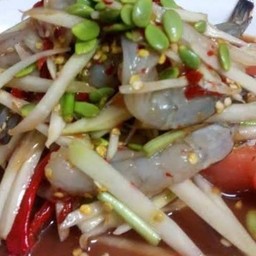 ตำกุ้งสด