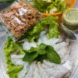 กุ้งแช่น้ำปลาหอมเจียว