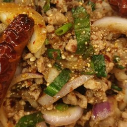 ลาบหมูสุก