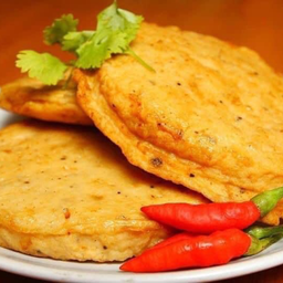 หมูยอดทอดสูตรเวียดนาม (พริกไทยดำ)กับข้าว2แผ่น