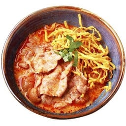 ข้าวซอยสันคอหมูสไลด์ตุ๋นลำไย