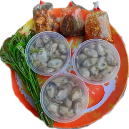 หอยรางรมเคื่องเคียงชุดใหญ่