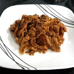 น้ำตกคอหมูย่างหม่าล่า