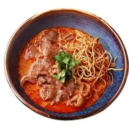 ข้าวซอยสันคอเนื้อสไลด์ตุ๋นลำไย (AUS)