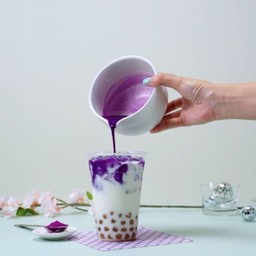 นมสดมันม่วง