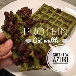 Protein Oat Waffle - Green Tea Azuki