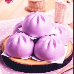 ซาลาเปาไส้มันม่วง @โจ๊กบางกอก