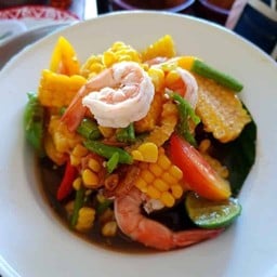 ตำข้าวโพดกุ้งสุก