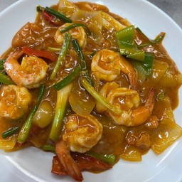 กุ้งผัดไข่เค็ม