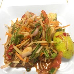 ส้มตำ#ปากเบ้อ #ปากเบ้อ @บางศรีเมือง