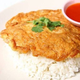 ข้าวไข่เจียว (ไม่ใส่เนื้อสัตว์)