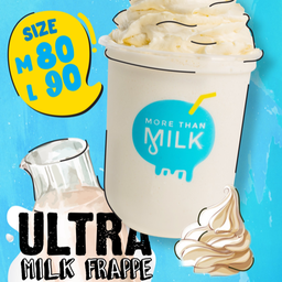 Ultra milk frappe + whipping cream