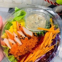 สลัดปูอัดไข่กุ้ง