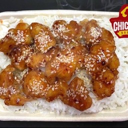 ข้าวไก่กรอบซอสเกาหลี