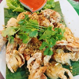 ปูนิ่มทอดกระเทียม