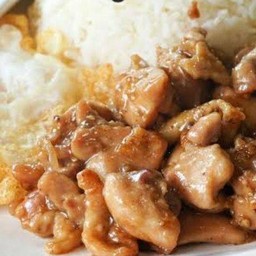 ไก่กระเทียม...ราดข้าว