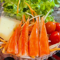 Vegetable Salad with Crab Sticks