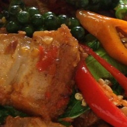 ผัดฉ่าหมูกรอบเป็นกับข้าว