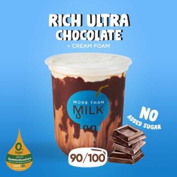 Rich ultra chocolate + cream foam