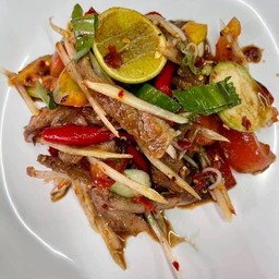 ตำคอหมูย่าง