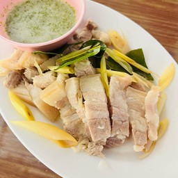 หมูสามชั้นลวก