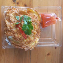 ข้าวราดไข่เจียวกุ้งสับ70