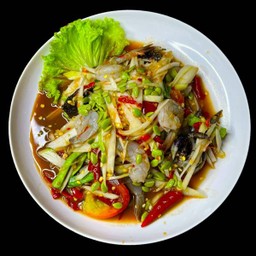 ตำกุ้งสด