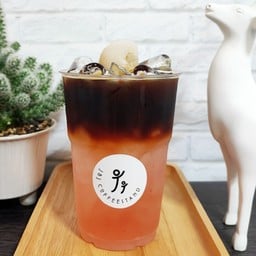 อเมริกาโน่โซดา ลิ้นจี่ไซรัป