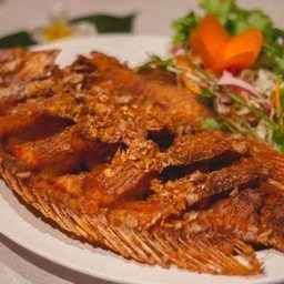 ปลาทับทิมทอดน้ำปลา