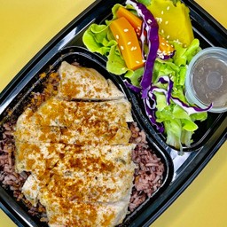 ข้าวสเต็กไก่หม่าล่า