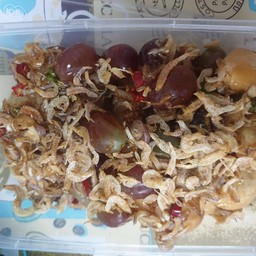 ส้มโอ+สละ+องุ่นแดง น้ำปลาหวาน