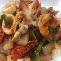 ผัดพริกเผา(กับข้าว)