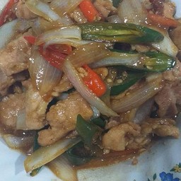 ผัดพริกสด(กับข้าว)