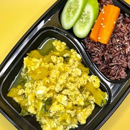 มังสวิรัติ ข้าวฟักทองผัดไข่